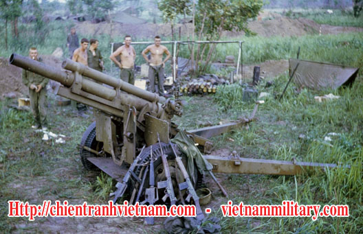 Khẩu pháo số 6, pháo đội 102 của quân đội Úc trận đánh căn cứ Coral năm 1967 trong chiến tranh Việt Nam - Royal Australian Regiments (RAR) , gun 6, 102 Field Battery, 12 Field Regiment in battle of Cora in Vietnam war