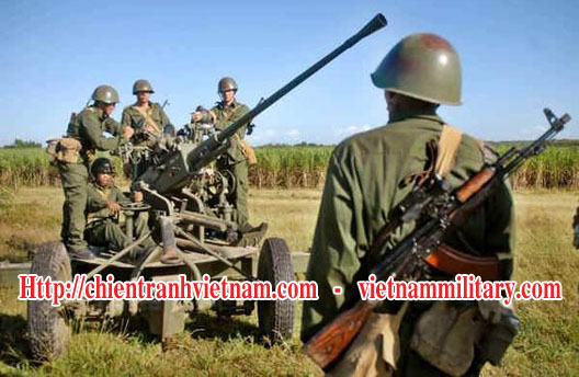 Pháo cao xạ 37mm M1939 61-K trong chiến tranh Việt Nam - 37mm M1939 61-K anti aircraft gun in Viet Nam war